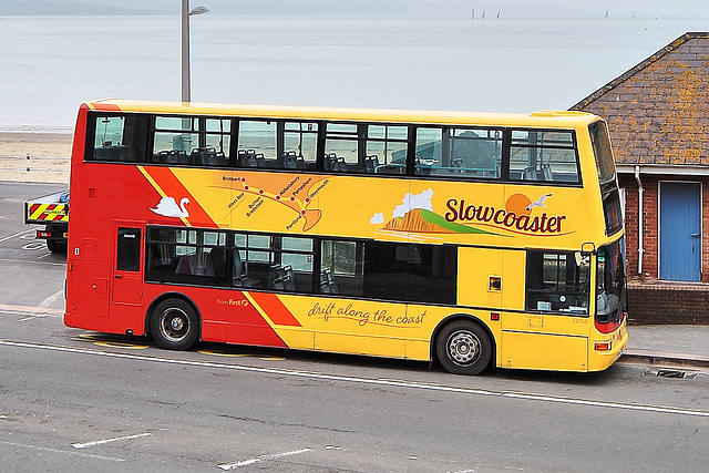 "Slowcoaster" livery of a First Dorset vehicle