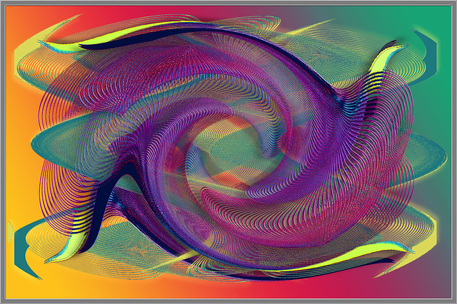 A colourful abstract 3