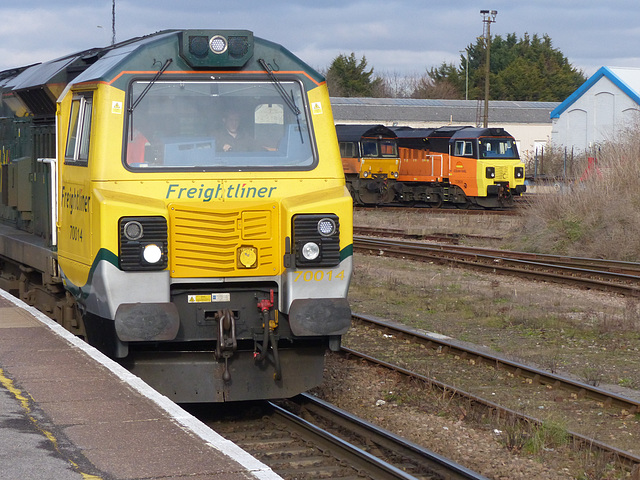 70014 at Eastleigh (1) - 27 January 2015
