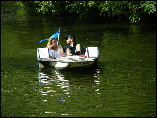 two in a pedalo