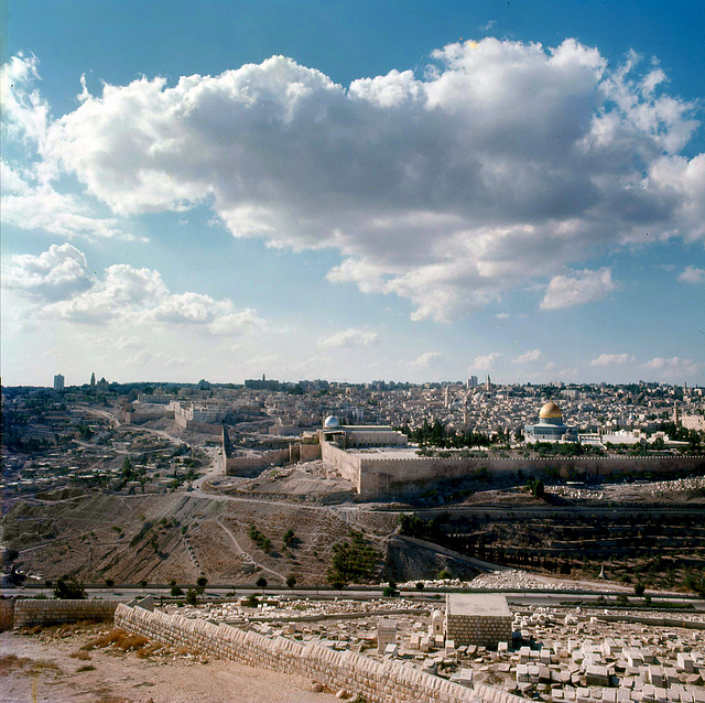 View from the Mount of Olives- Mount Scopus    - PIP - Nov 1972