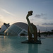 Dinosaur At The Ciudad De Las Artes Y Las Ciencias