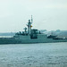 Warship leaving on the River Mersey after the battle of the Atlantic commemoration (2)