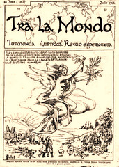 ilustrita gazeto "Tra la Mondo" - la unua numero el 1905