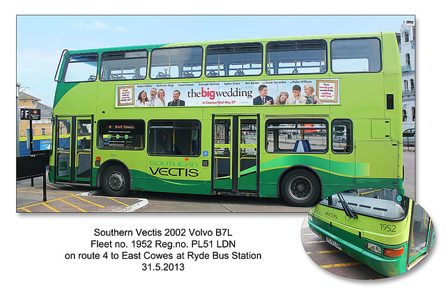 Southern Vectis no.1952 - Ryde - Isle of Wight - 31.5.2013