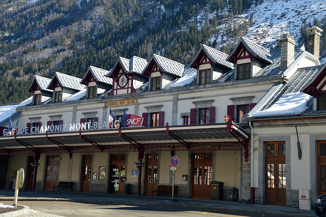 Am Bahhof in Chamonix-Mont-Blanc