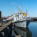 Warship near Albert dock Liverpool
