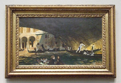 The Rialto, Venice by Sargent in the Philadelphia Museum of Art, August 2009