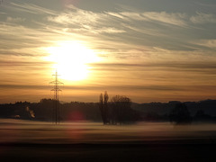 Kurz nach Sonnenaufgang bei Münchenbuchsee