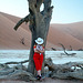 Namibia, Sleeping Cowboy in the Early Morning at Deadvlei