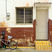 Bicycle and doorway, Remedios, Cuba