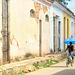 Bicycle and umbrella, Remedios, Cuba