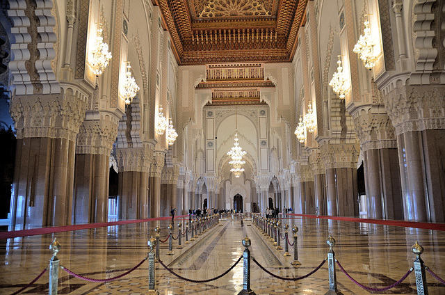 Innenraum - Hassan II Moschee
