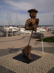 Sculpture of the invisible smuggler.