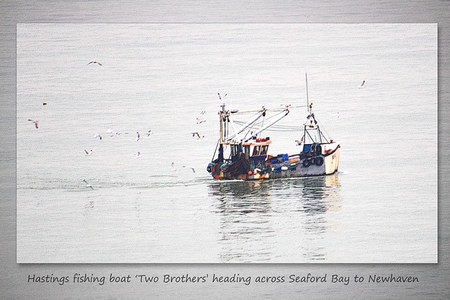 MFV 'Two Brothers' on Seaford Bay - 10.3.2016