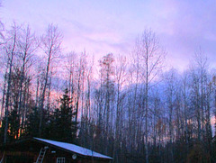 Alaska autumn sunset, 7:40 PM