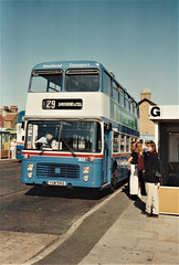 Southend Transport 303 (YUM 516S) in Southend Bus Station – 9 Aug 1995 (279-13)