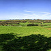 Panoramic view to the Hogs Back from Puttenham Common