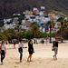 Vier Grazien am Strand von San Andrés