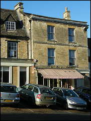 Cotswold stone and shop blind