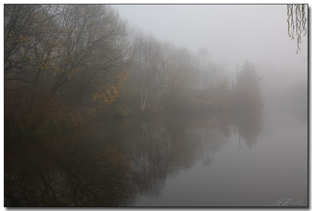 Misty day on the canal