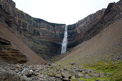 Iceland, Main Stream of Hengifoss Waterfall