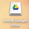 Installing Google Drive, DMG icon — 2016-05-23
