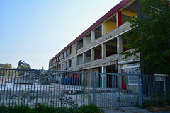 Demolition of an old school