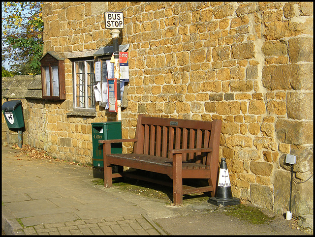 Bloxham church bus stop