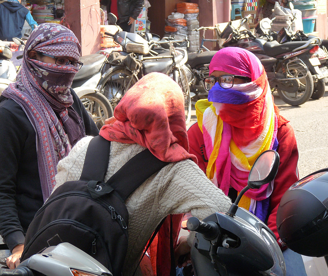 Jaipur- Bapu Bazar- Covered Up and Bespectacled