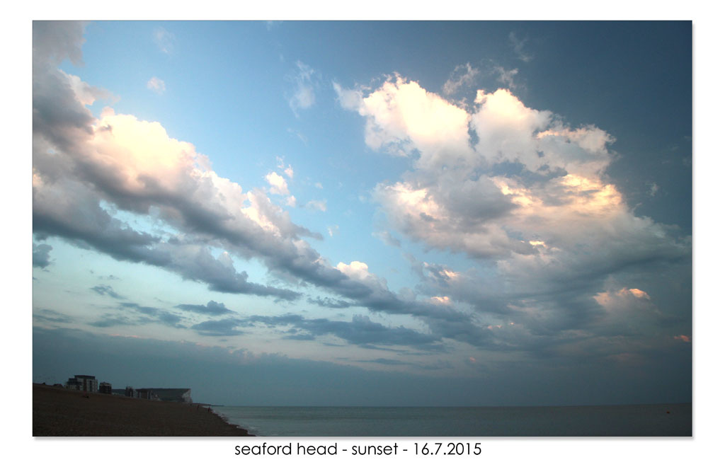 seaford head - sunset - 16.7.2015