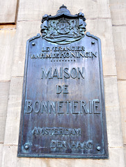 Plate for the now-closed Maison de Bonneterie