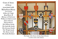 Coats of Arms associated with Michelham Priory - 15.6.2016