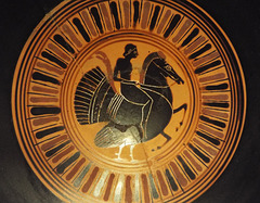 Detail of a Kylix with Hippalektryon in the Virginia Museum of Fine Arts, June 2018