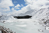 Frozen Moraine Lake of Ngozumba Glacier