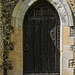 Church door - St Bartholomew Church Wanborough Surrey