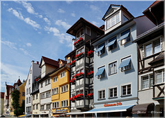 Fassaden in der Maximilianstraße - Lindaus Flaniermeile