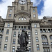 Alfred Lewis Jones Memorial In Front Of The Royal Liver Building