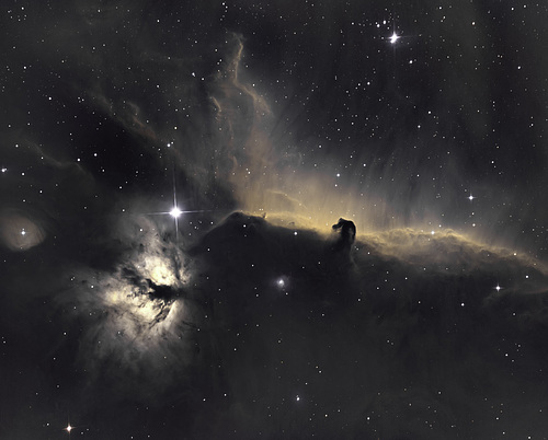 Horse head Nebula hubble Pallet green removed.
