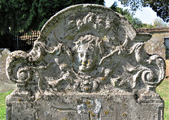 hadlow church, kent (8) mid c18 gravestone with cherub