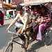 Jaipur- Bapu Bazar- Two Ladies in a Rickshaw