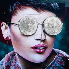 Mural, Girl with Sunglasses