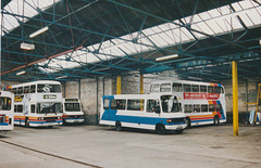 Lancashire United (Blazefield) garage at Clitheroe – 31 May 2001 (467-21)