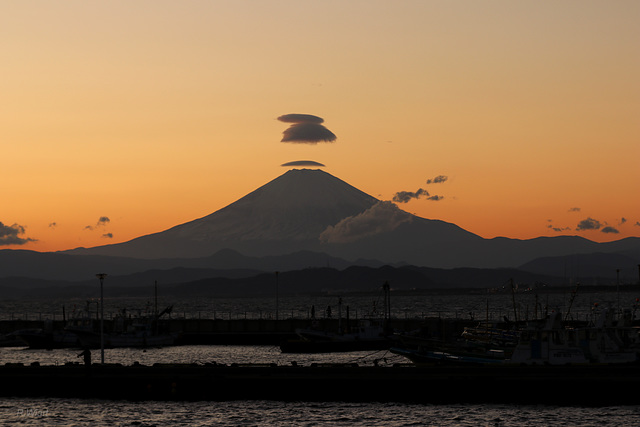 Sunset on Fuji