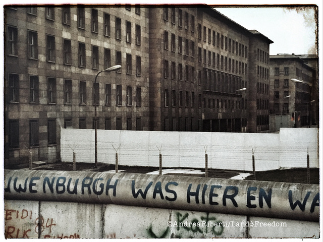 Wihlelmstrasse , Berlin Wall, 1984