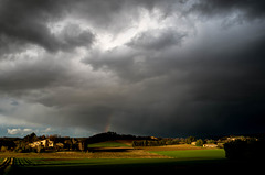 après l'orage, l'arc-en-ciel - Drôme