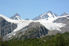 Alaska, The Peaks of the Chugach Mountains and the Tongues of the Worthington Glacier