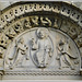 Détail de la façade de la basilique Saint Sauveur à Dinan