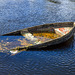 Partially Sunken Rowing Boat