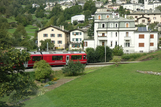 Rhaetian Railway Train at Brusio